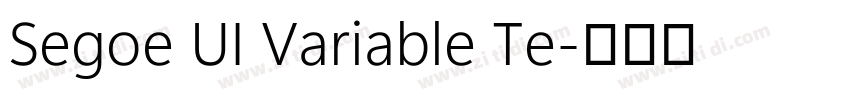Segoe UI Variable Te字体转换